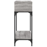 Tavolino Consolle Grigio Sonoma 100x30,5x75cm Legno Multistrato