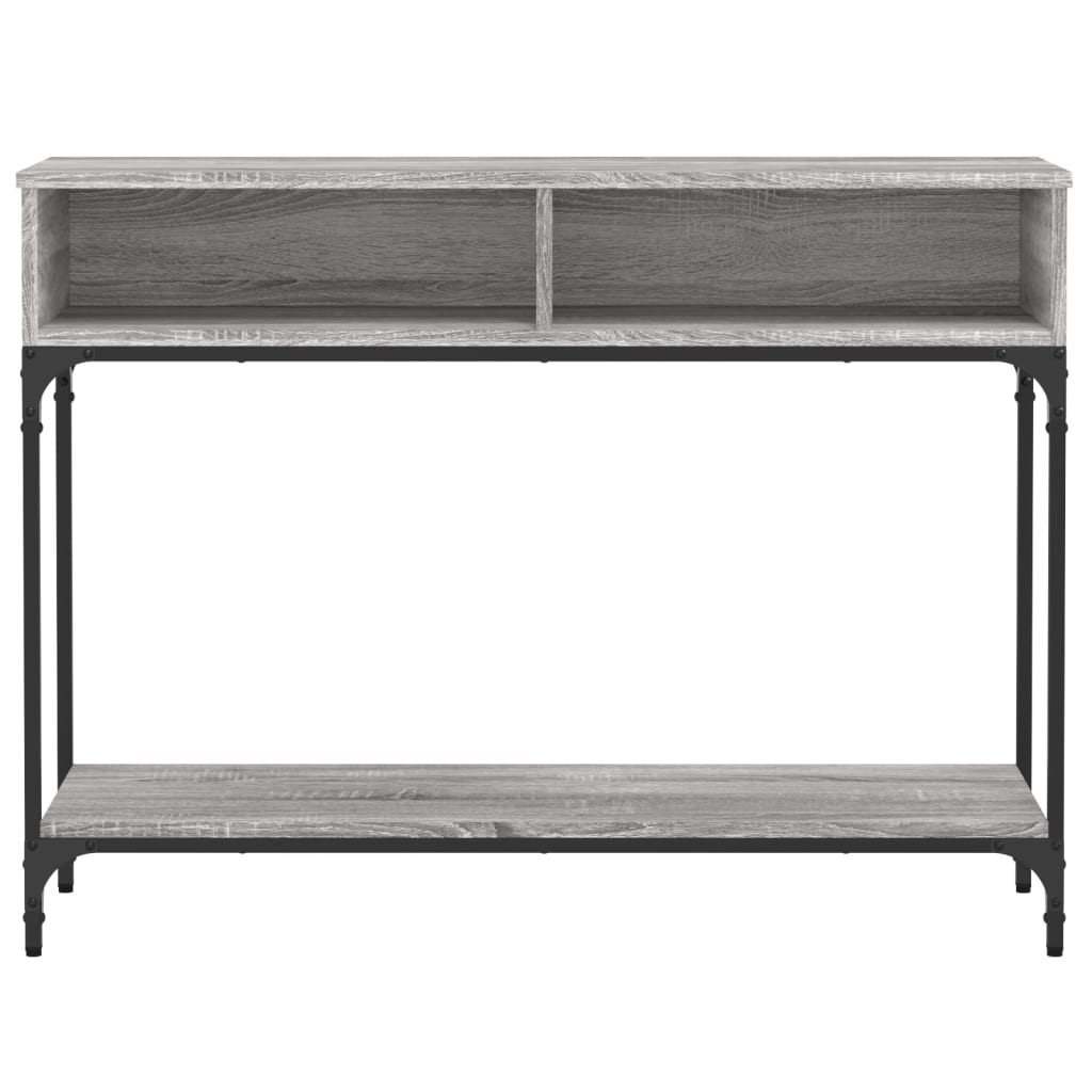 Tavolino Consolle Grigio Sonoma 100x30,5x75cm Legno Multistrato