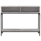 Tavolino Consolle Grigio Sonoma 100x30,5x75cm Legno Multistrato