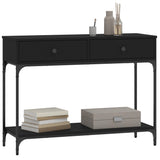 Tavolino Consolle Nero 100x34,5x75 cm in Legno Multistrato