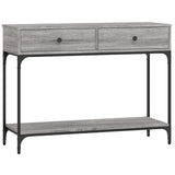 Tavolino Consolle Grigio Sonoma 100x34,5x75cm Legno Multistrato