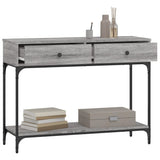 Tavolino Consolle Grigio Sonoma 100x34,5x75cm Legno Multistrato