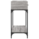 Tavolino Consolle Grigio Sonoma 100x34,5x75cm Legno Multistrato