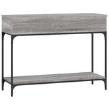 Tavolino Consolle Grigio Sonoma 100x34,5x75cm Legno Multistrato