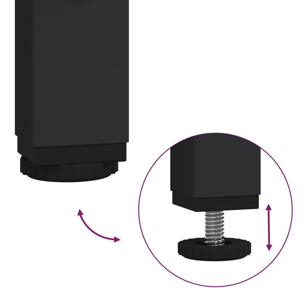 Tavolino Consolle Cassetti e Ripiani Rovere Fumo Multistrato