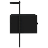 Mobile TV a Muro Nero 60,5x30x51 cm in Legno Multistrato