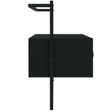 Mobile TV a Muro Nero 100,5x30x51 cm in Legno Multistrato