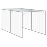 Pollaio Area Corsa Grigio Chiaro 117x405x123 cm Acciaio Zincato