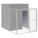 Casetta Cani Corsa Grigio Chiaro 165x863x181 cm Acciaio Zincato