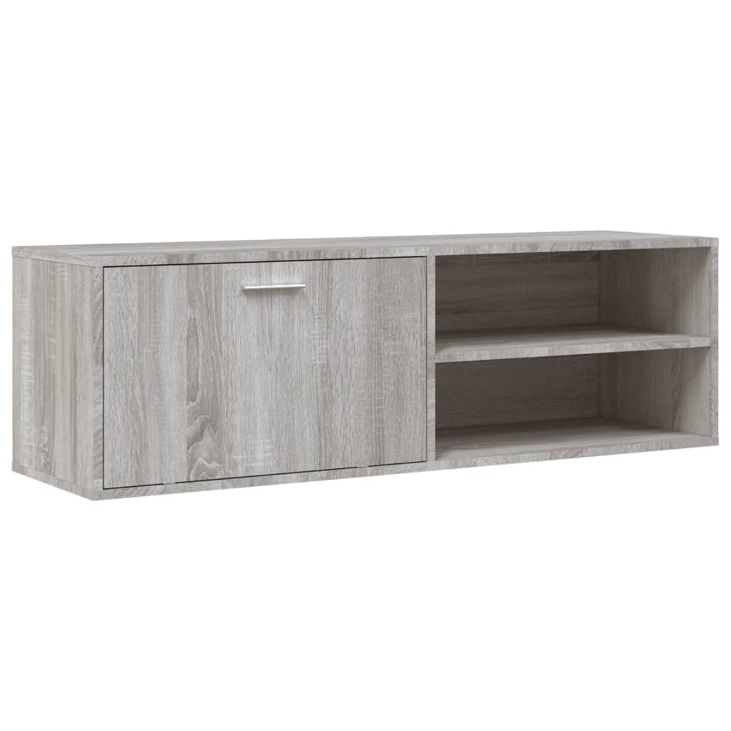 Mobile Porta TV Grigio Sonoma 120x34x37 cm in Legno Multistrato