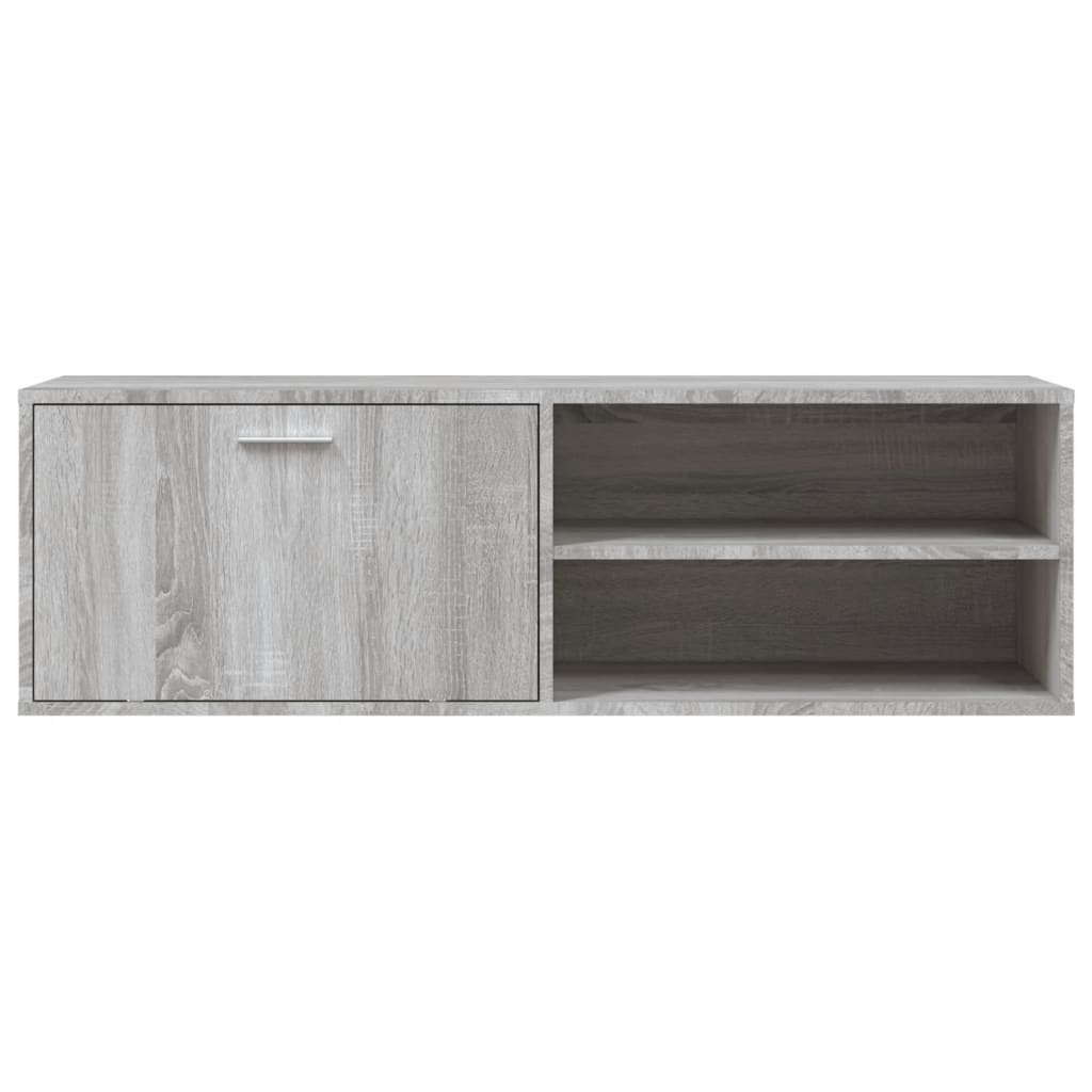 Mobile Porta TV Grigio Sonoma 120x34x37 cm in Legno Multistrato