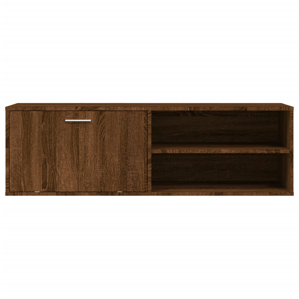 Mobile Porta TV Rovere Marrone 120x34x37 cm Legno Multistrato