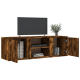 Mobile Porta TV Rovere Fumo 120x34x37 cm Legno Multistrato