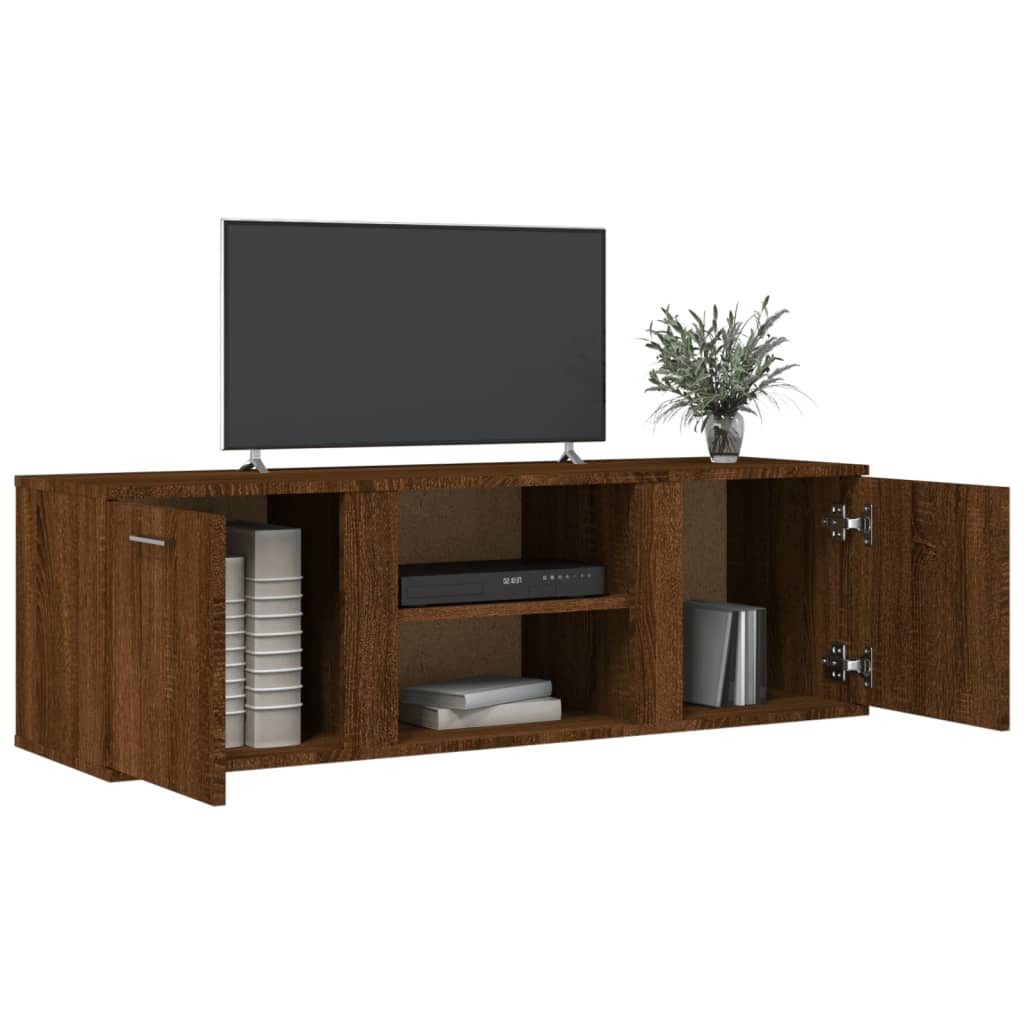 Mobile Porta TV Rovere Marrone 120x34x37 cm Legno Multistrato