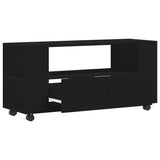 Mobile Porta TV Nero 102x34,5x43 cm in Legno Multistrato