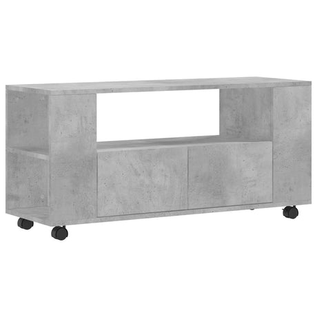 Mobile Porta TV Grigio Cemento 102x34,5x43cm Legno Multistrato