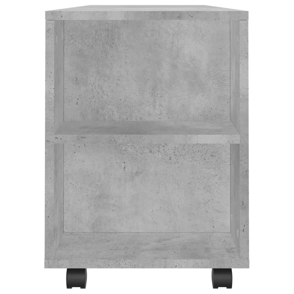 Mobile Porta TV Grigio Cemento 102x34,5x43cm Legno Multistrato