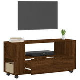 Mobile TV Rovere Marrone 102x34,5x43 cm in Legno Multistrato