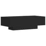 Tavolino da Salotto Nero 100x49,5x31 cm in Legno Multistrato