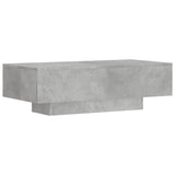 Tavolino Salotto Grigio Cemento 100x49,5x31cm Legno Multistrato