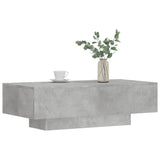 Tavolino Salotto Grigio Cemento 100x49,5x31cm Legno Multistrato