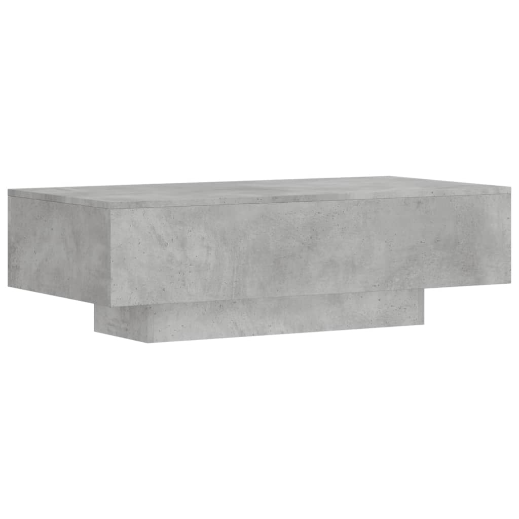 Tavolino Salotto Grigio Cemento 100x49,5x31cm Legno Multistrato