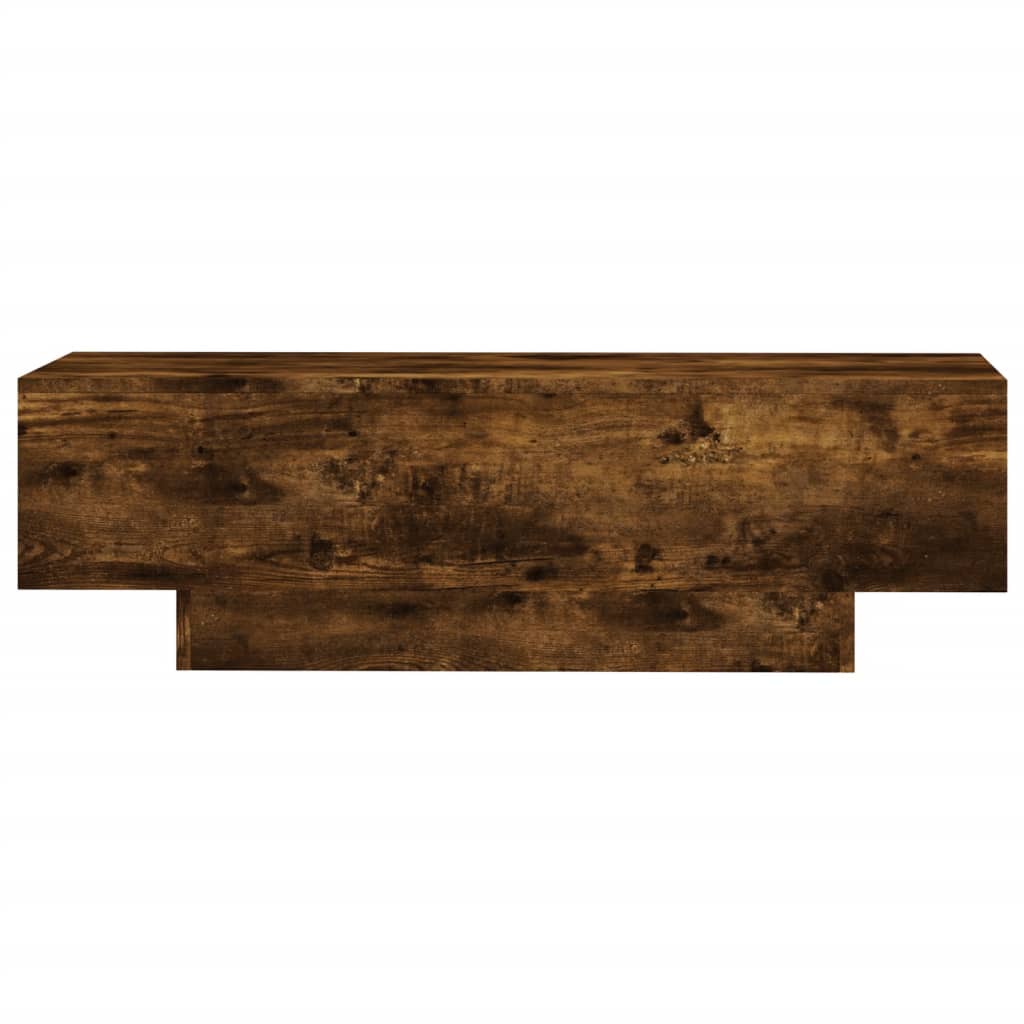 Tavolino da Salotto Rovere Fumo 100x49,5x31cm Legno Multistrato