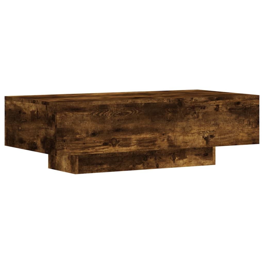 Tavolino da Salotto Rovere Fumo 100x49,5x31cm Legno Multistrato