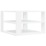 Tavolino da Salotto Bianco 59,5x59,5x40 cm in Legno Multistrato