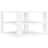 Tavolino da Salotto Bianco 59,5x59,5x40 cm in Legno Multistrato