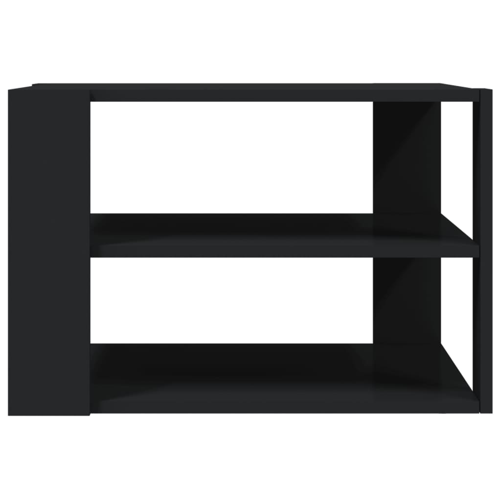 Tavolino da Salotto Nero 59,5x59,5x40 cm in Legno Multistrato