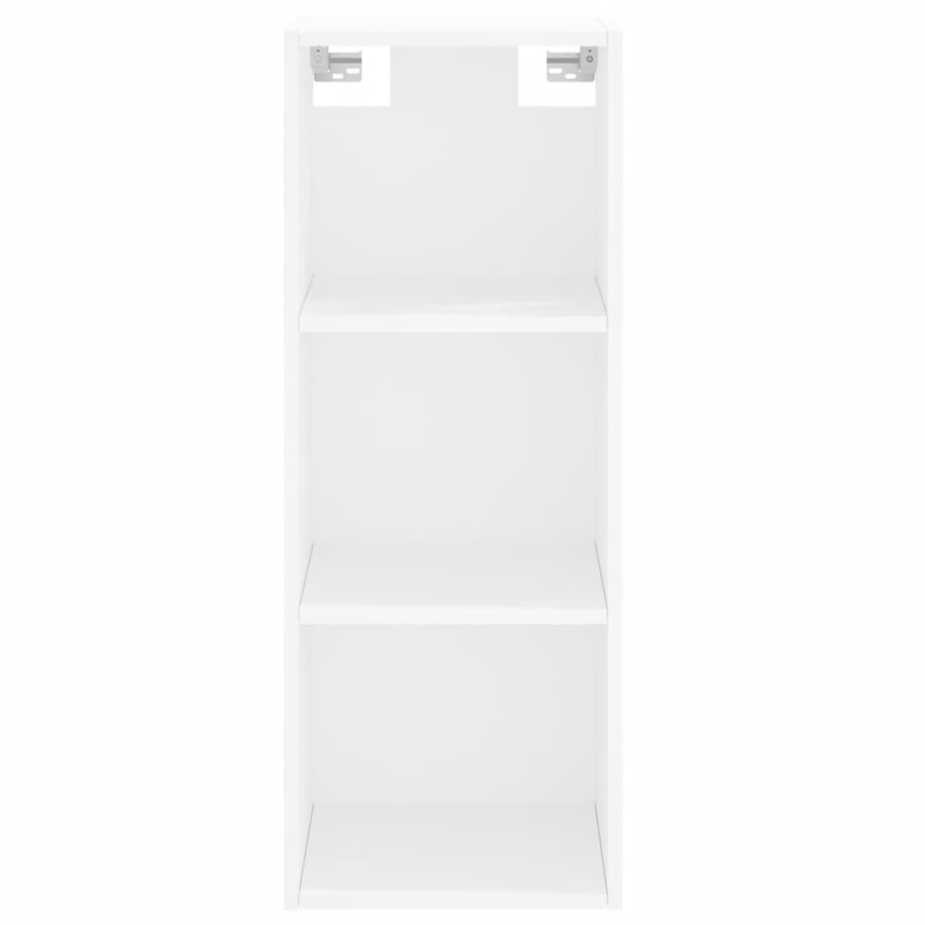 Credenza Bianca 34,5x34x180 cm in Legno Multistrato