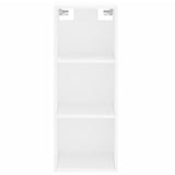 Credenza Bianca 34,5x34x180 cm in Legno Multistrato