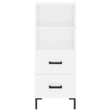 Credenza Bianca 34,5x34x180 cm in Legno Multistrato
