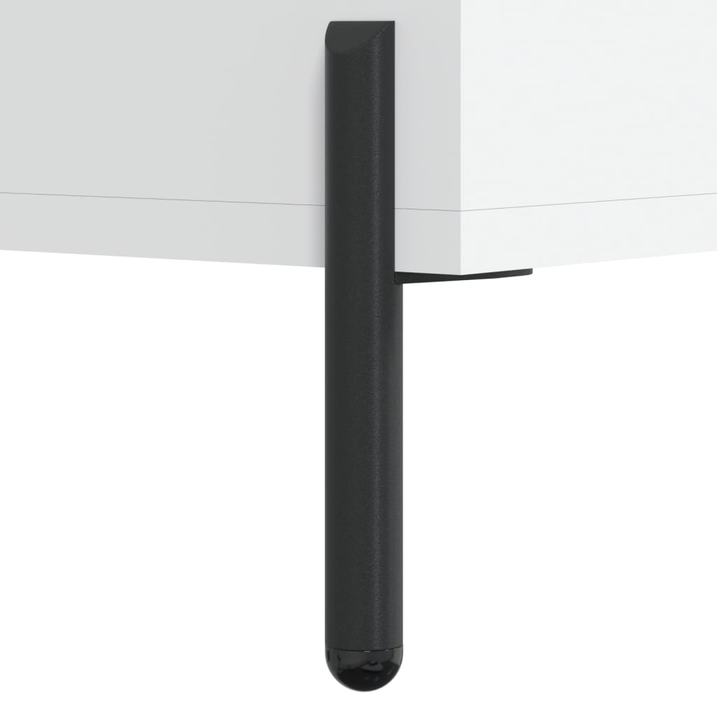Credenza Bianca 34,5x34x180 cm in Legno Multistrato