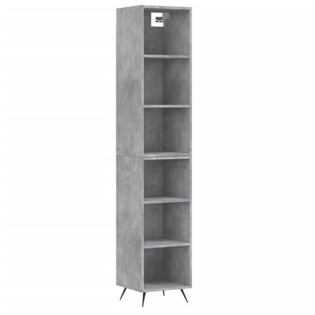 Credenza Grigio Cemento 34,5x32,5x180 cm in Legno Multistrato