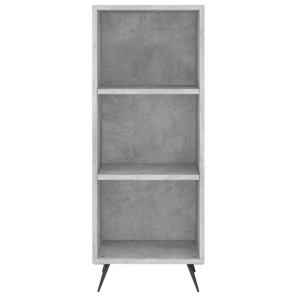 Credenza Grigio Cemento 34,5x32,5x180 cm in Legno Multistrato