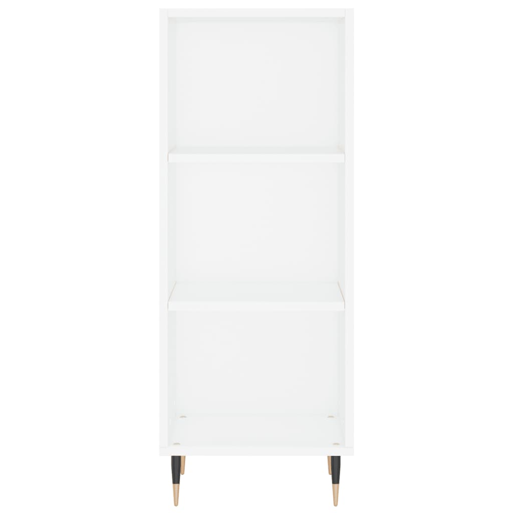 Credenza Bianca 34,5x32,5x180 cm in Legno Multistrato