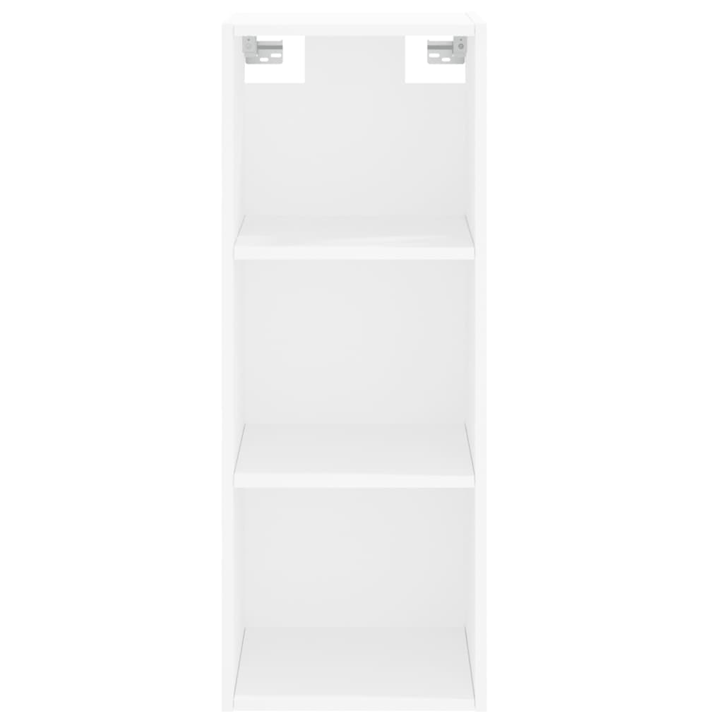 Credenza Bianca 34,5x32,5x180 cm in Legno Multistrato
