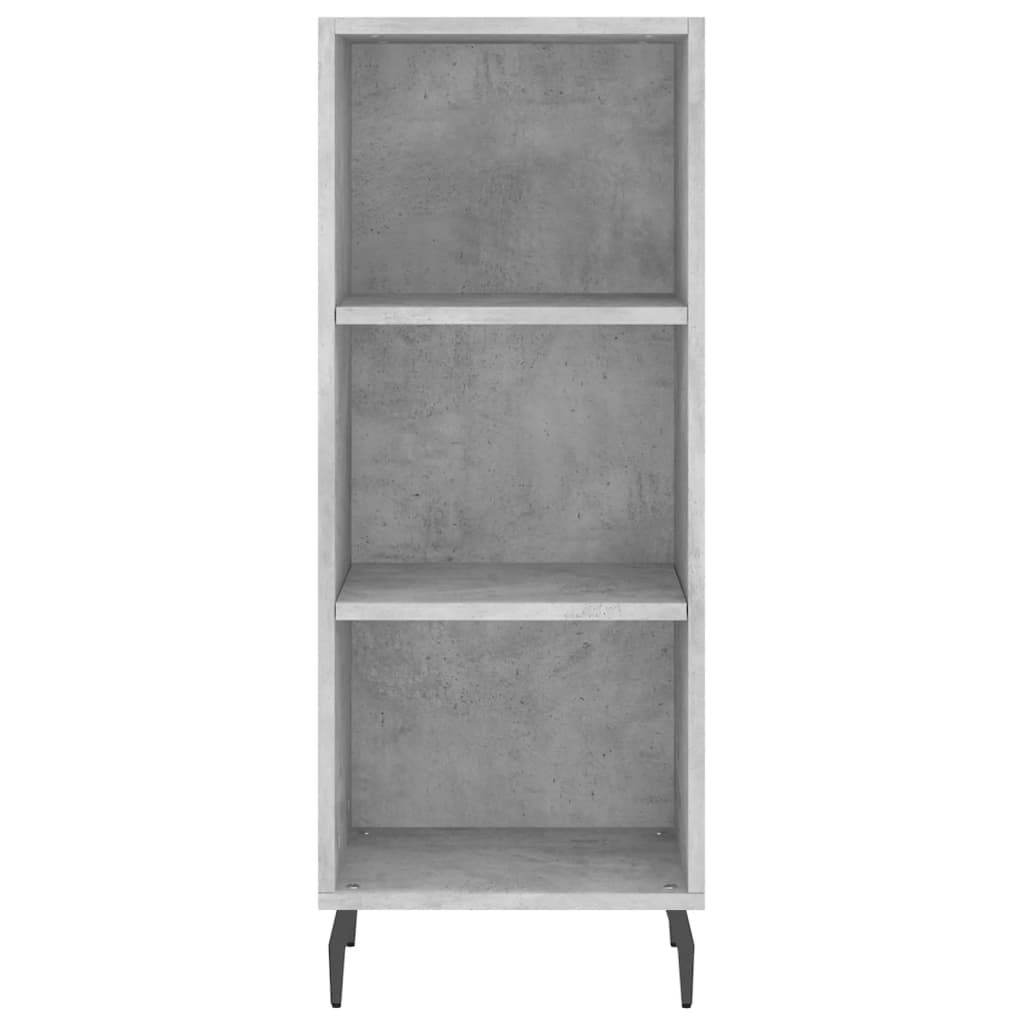 Credenza Grigio Cemento 34,5x32,5x180 cm in Legno Multistrato