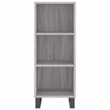 Credenza Grigio Sonoma 34,5x32,5x180 cm in Legno Multistrato