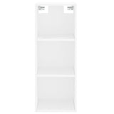 Credenza Bianca 34,5x34x180 cm in Legno Multistrato