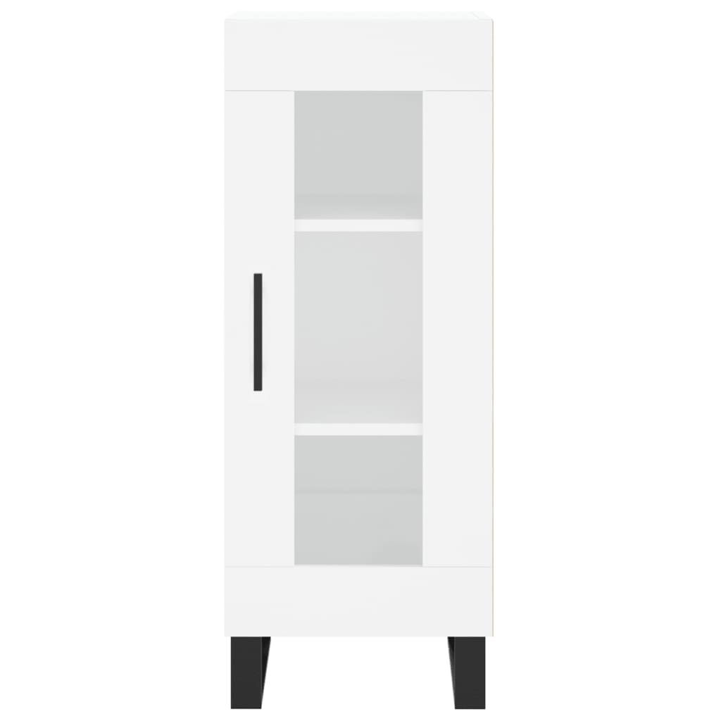 Credenza Bianca 34,5x34x180 cm in Legno Multistrato