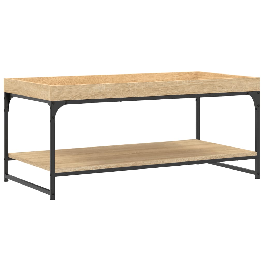 Tavolino da Salotto Rovere Sonoma 100x49x45cm Legno Multistrato