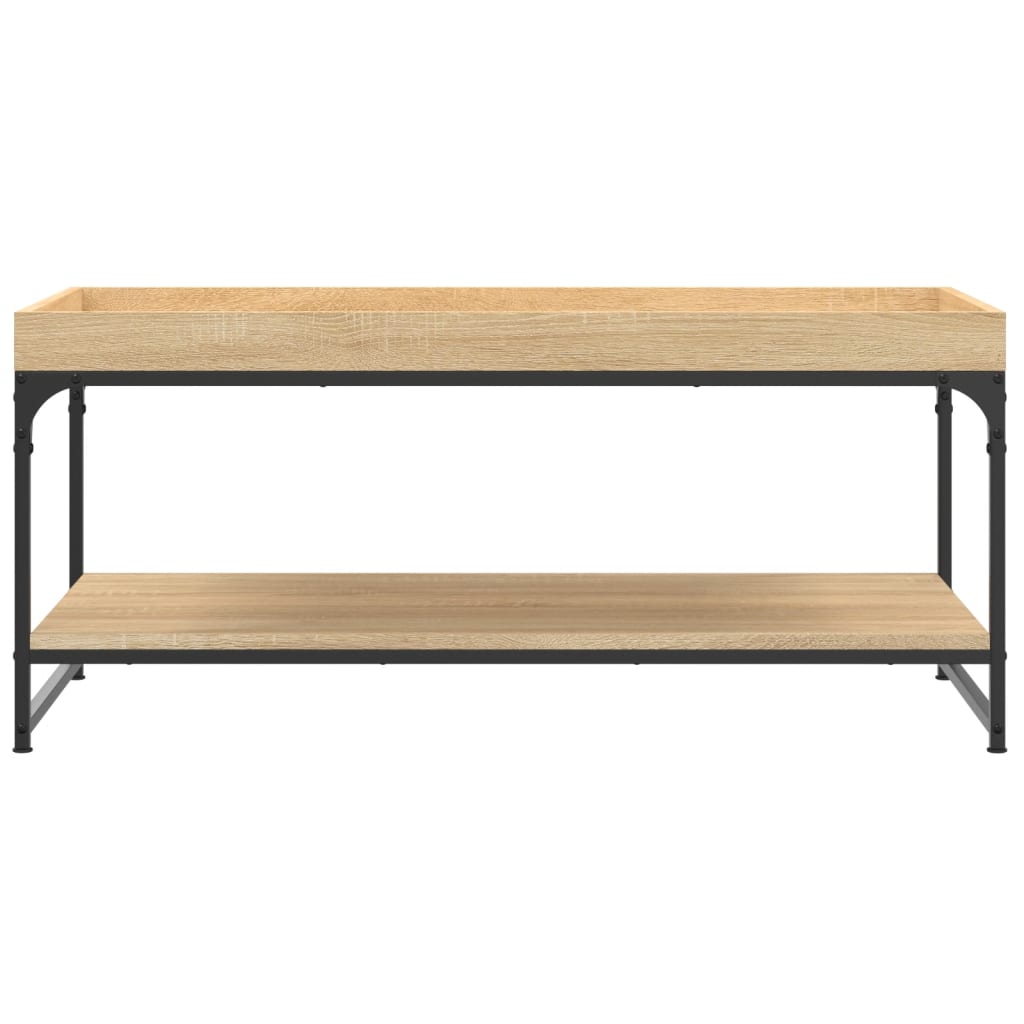 Tavolino da Salotto Rovere Sonoma 100x49x45cm Legno Multistrato