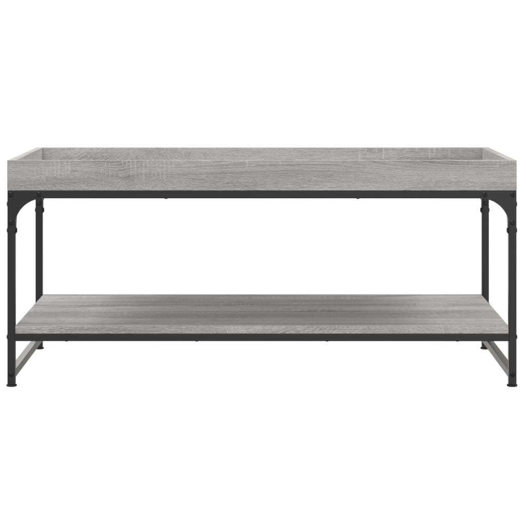 Tavolino da Salotto Grigio Sonoma 100x49x45cm Legno Multistrato