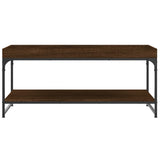 Tavolino Salotto Rovere Marrone 100x49x45 cm Legno Multistrato