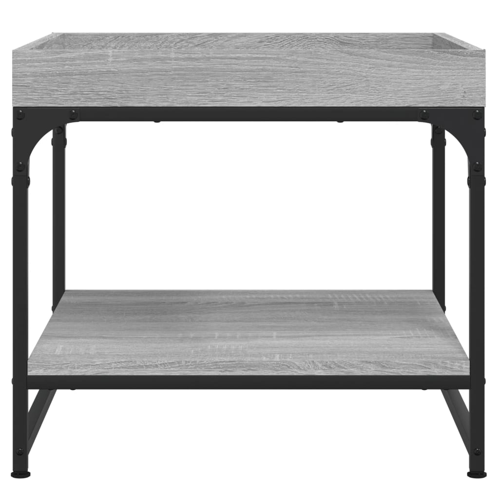 Tavolino Salotto Grigio Sonoma 49,5x49,5x45cm Legno Multistrato