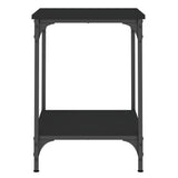 Tavolino da Salotto Nero 40x40x55 cm in Legno Multistrato