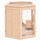 Gabbia per Criceti 80x40x43 cm in Legno Massello di Abete